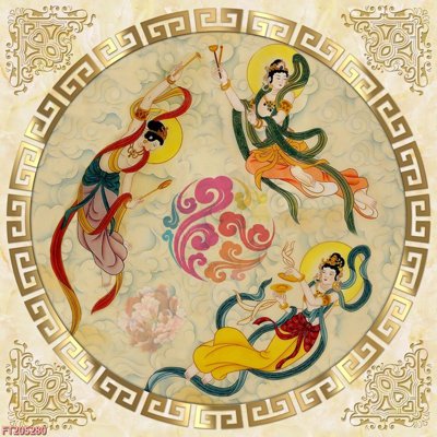 File tranh File in tranh tường 3D FT205280 (bản gốc) in lụa dán tường