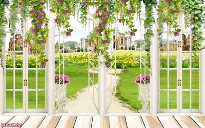 File ảnh File in tranh tường 3D FT205288 (gốc) trang trí khách sạn