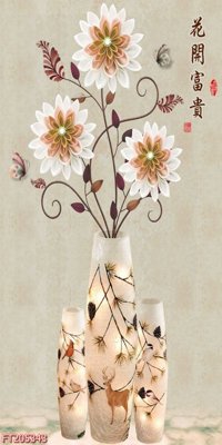 File tranh File in tranh tường 3D FT205343 (file gốc) chuẩn màu in