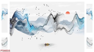 Tải file File in tranh tường 3D FT205516 (gốc) chủ đề phong thủy