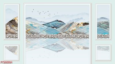 File gốc File in tranh tường 3D FT205604 (cho in UV) siêu nét