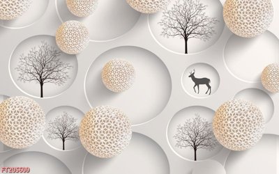 File gốc File in tranh tường 3D FT205609 (chuẩn màu) cho in offset