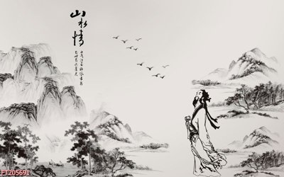 Ảnh gốc File in tranh tường 3D FT205691 (độ nét cao) in mica