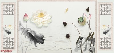 Download file gốc File in tranh tường 3D FT205807 (in lụa) cao cấp