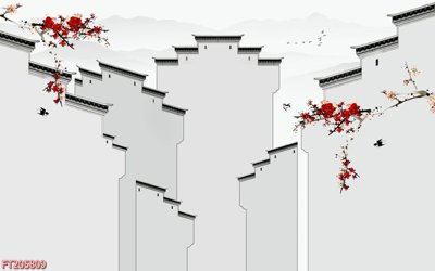 File gốc File in tranh tường 3D FT205809 (in lụa) tranh phong thủy