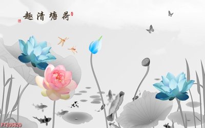 Ảnh gốc file in lụa File in tranh tường 3D FT205829 chi tiết