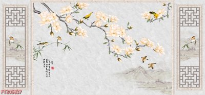 File tranh File in tranh tường 3D FT205837 (bản gốc) in lụa 3D