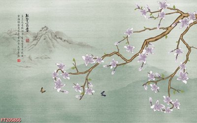 File in mica File in tranh tường 3D FT205856 (bản gốc) làm vách ngăn