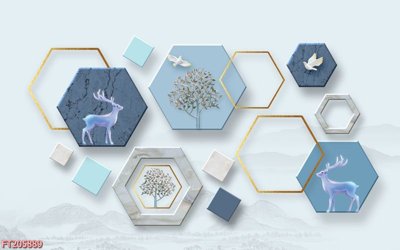 Tải file File in tranh tường 3D FT205889 (gốc) làm file thiết kế