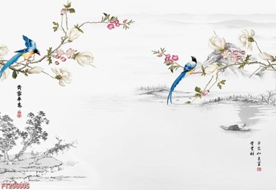 File tranh gốc File in tranh tường 3D FT206005 (bản quyền) file PSD