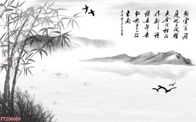 File gốc File in tranh tường 3D FT206069 (in lụa) tranh thuận buồm