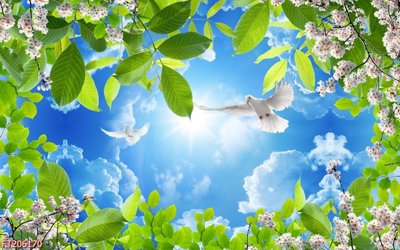 File in trần File in tranh tường 3D FT206170 (bản gốc) phong cảnh