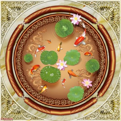 Hình ảnh file gốc in lụa File in tranh tường 3D FT206190