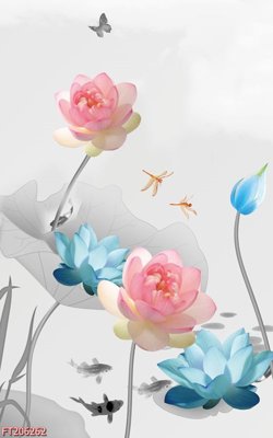 File gốc File in tranh tường 3D FT206262 (cho in UV) siêu nét