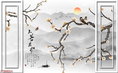 File gốc File in tranh tường 3D FT206314 (phiên bản chuẩn) để in ấn