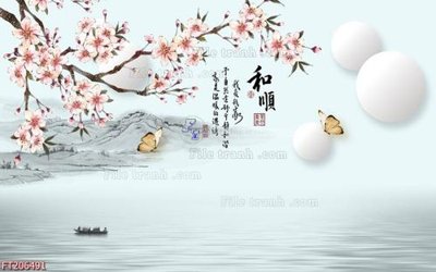 Hình ảnh file gốc in lụa File in tranh tường 3D FT206491