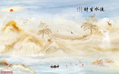 File gốc File in tranh tường 3D FT206542 (phong cách) tối giản