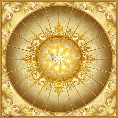 File in lụa File in tranh tường 3D FT206613 (tân cổ điển) File in tranh tường 3D FT206613