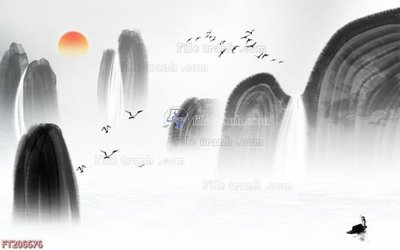 File tranh File in tranh tường 3D FT206676 (bản gốc) in lụa 5D