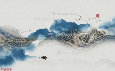 File in lụa File in tranh tường 3D FT206744 (phong cảnh) File in tranh tường 3D FT206744