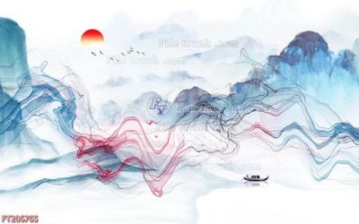 File tranh gốc PSD File in tranh tường 3D FT206765 còn nguyên layer