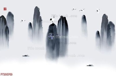 File in ấn File in tranh tường 3D FT206769 (bản gốc) chất lượng cao