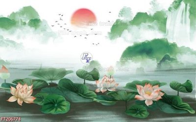 File in trần File in tranh tường 3D FT206774 (file gốc) xuyên sáng