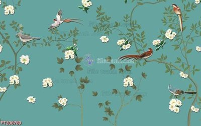 File tranh File in tranh tường 3D FT206789 (bản gốc) in lụa dán tường