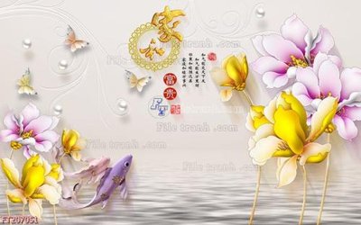 Ảnh gốc File in tranh tường 3D FT207051 (siêu chi tiết) để in ấn