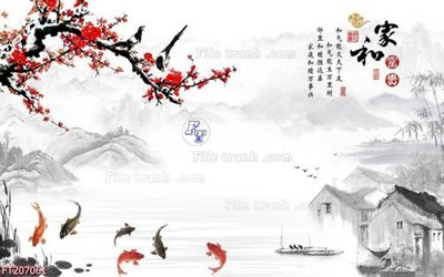 File in ấn File in tranh tường 3D FT207061 (bản gốc) từ file gốc