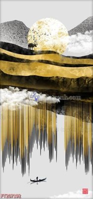 Ảnh gốc File in tranh tường 3D FT207192 (nét căng) in mica
