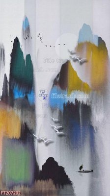 File gốc File in tranh tường 3D FT207202 (trang trí) cho phòng khách