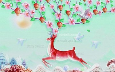 File tranh File in tranh tường 3D FT207413 (bản gốc) trang trí văn phòng