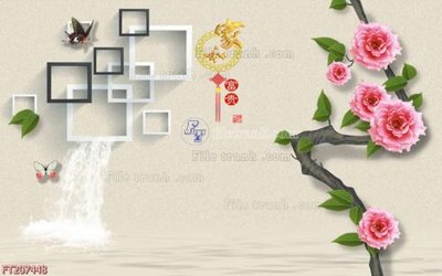Tải file tranh gốc File in tranh tường 3D FT207448 chất lượng cao