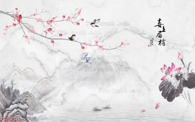 File tranh PSD File in tranh tường 3D FT207518 chất lượng cao