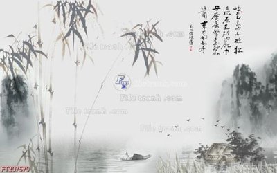 File gốc File in tranh tường 3D FT207570 (in lụa) tranh mã đáo