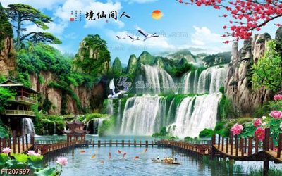 Tải file File in tranh tường 3D FT207597 (gốc) in ấn chất lượng