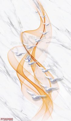 File tranh File in tranh tường 3D FT207685 (gốc) in trên kính