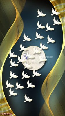 File PSD File in tranh tường 3D FT207699 (bản gốc) dễ dàng edit