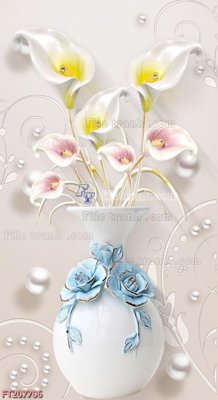 File gốc File in tranh tường 3D FT207706 (bản quyền) cho in ấn