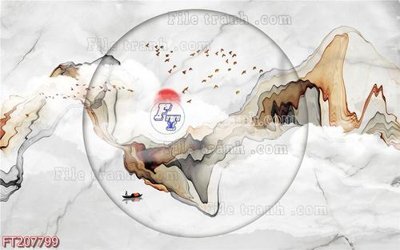 Tải file gốc File in tranh tường 3D FT207799 (để in lụa)