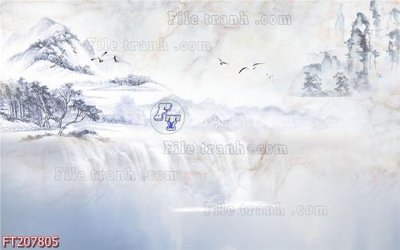 File tranh File in tranh tường 3D FT207805 (gốc) in vải canvas