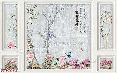 File tranh File in tranh tường 3D FT207847 (gốc) in vải canvas