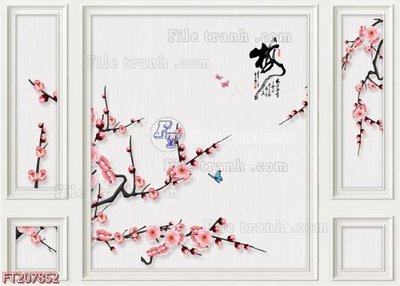 File in lụa File in tranh tường 3D FT207852 (phong cảnh) File in tranh tường 3D FT207852