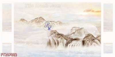 File tranh File in tranh tường 3D FT207883 (ảnh gốc) in trần 3D