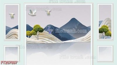 Tải file gốc File in tranh tường 3D FT207897 (bản PSD) chỉnh sửa được