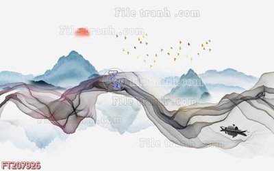 File gốc File in tranh tường 3D FT207926 (cho in ấn) độc quyền