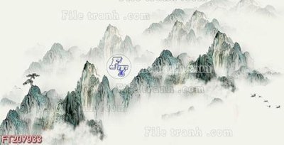 File gốc File in tranh tường 3D FT207933 (in lụa) tranh phong thủy