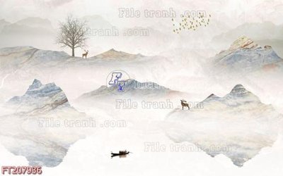 Tải về hình ảnh gốc File in tranh tường 3D FT207936 sắc nét