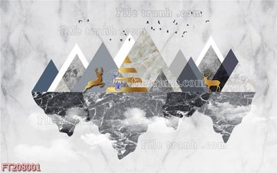 File PSD File in tranh tường 3D FT208001 (bản gốc) độ phân giải cao